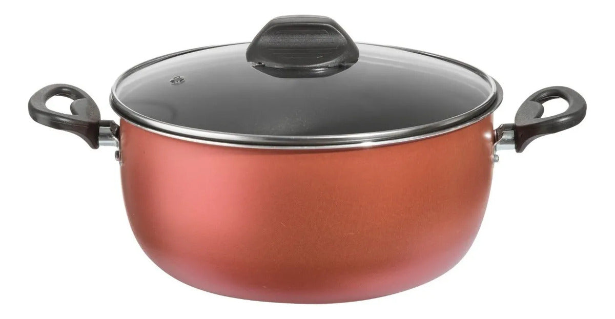 Cacerola Merlot Con Asas Y Tapa 24 Cm Cheff-flon