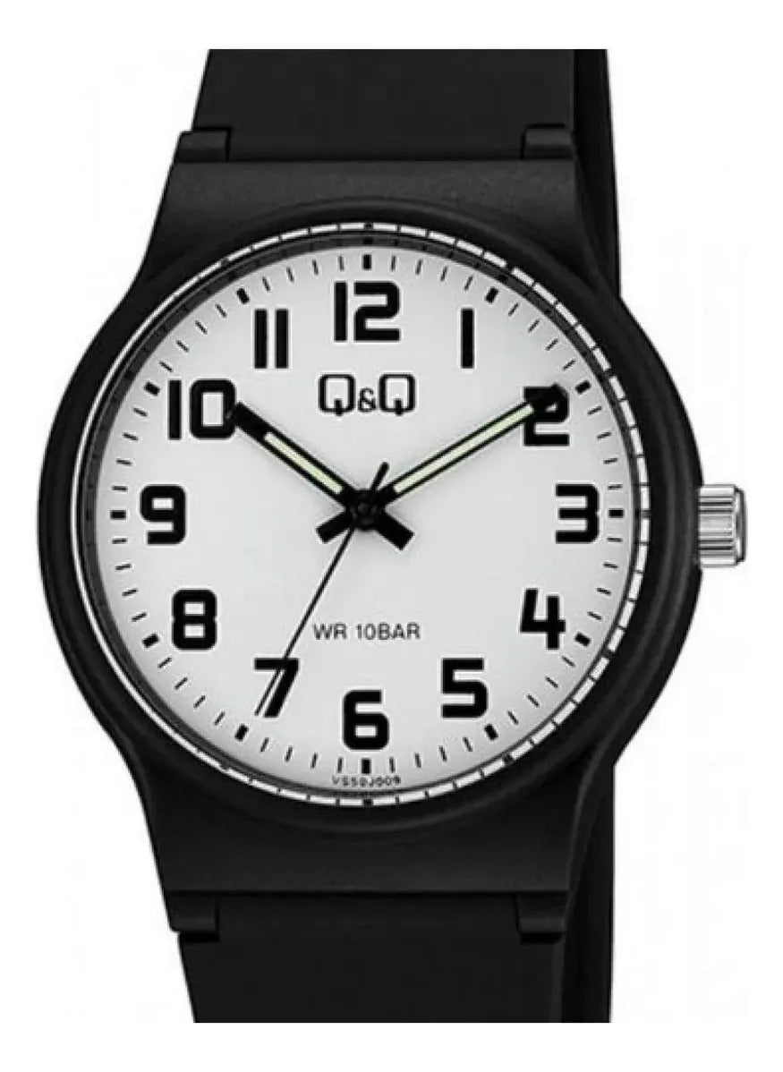 Reloj Q&q Silicona Hombre 38mm Vs50j009y - Negro