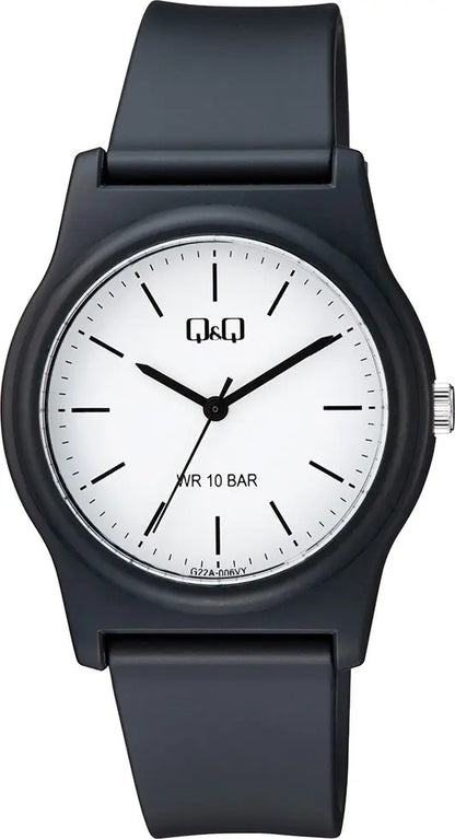 Reloj Q&q Silicona Hombre 38mm G22a-006vy - Negro