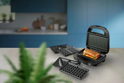 Sandwichera Philips 3 En 1 Hd2350/80 - Gris