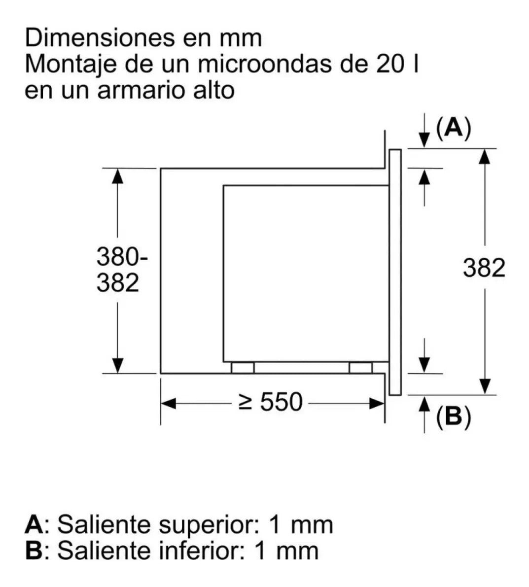 Microondas Grill Bosch Bel623ms3 Acero Inox