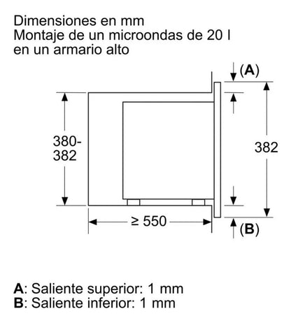 Microondas Grill Bosch Bel623ms3 Acero Inox