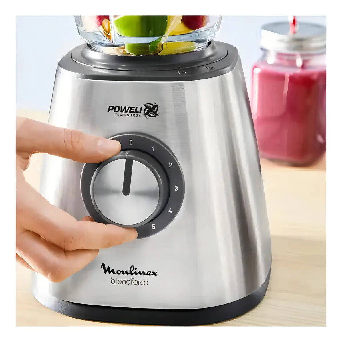 Licuadora Moulinex Blendforce 800 W Lm439d10 - Acero Inoxidable