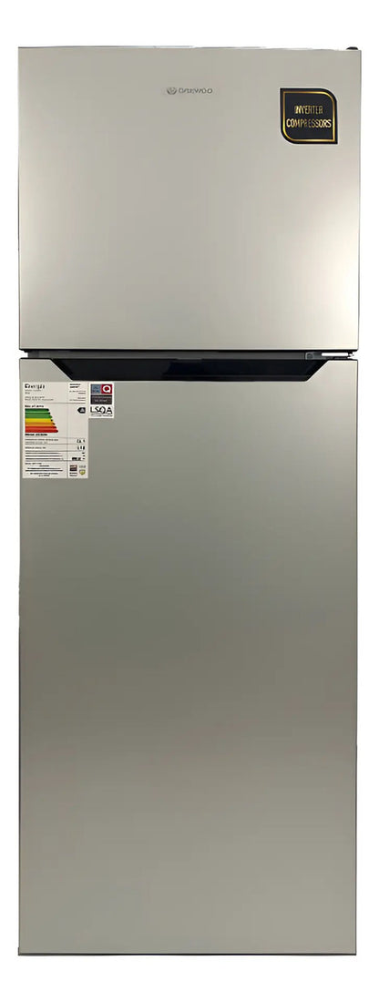 Refrigerador Inverter Daewoo 332lt Frío Seco Dart368ns Gris