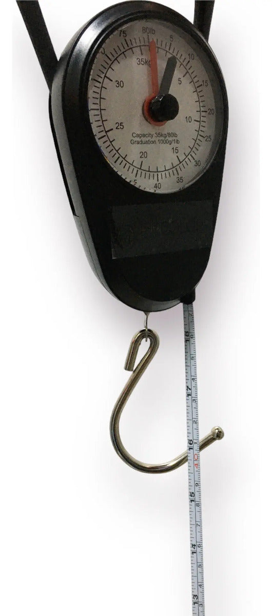 Báscula Manual De Equipaje Portátil Hasta 50kg - Negro