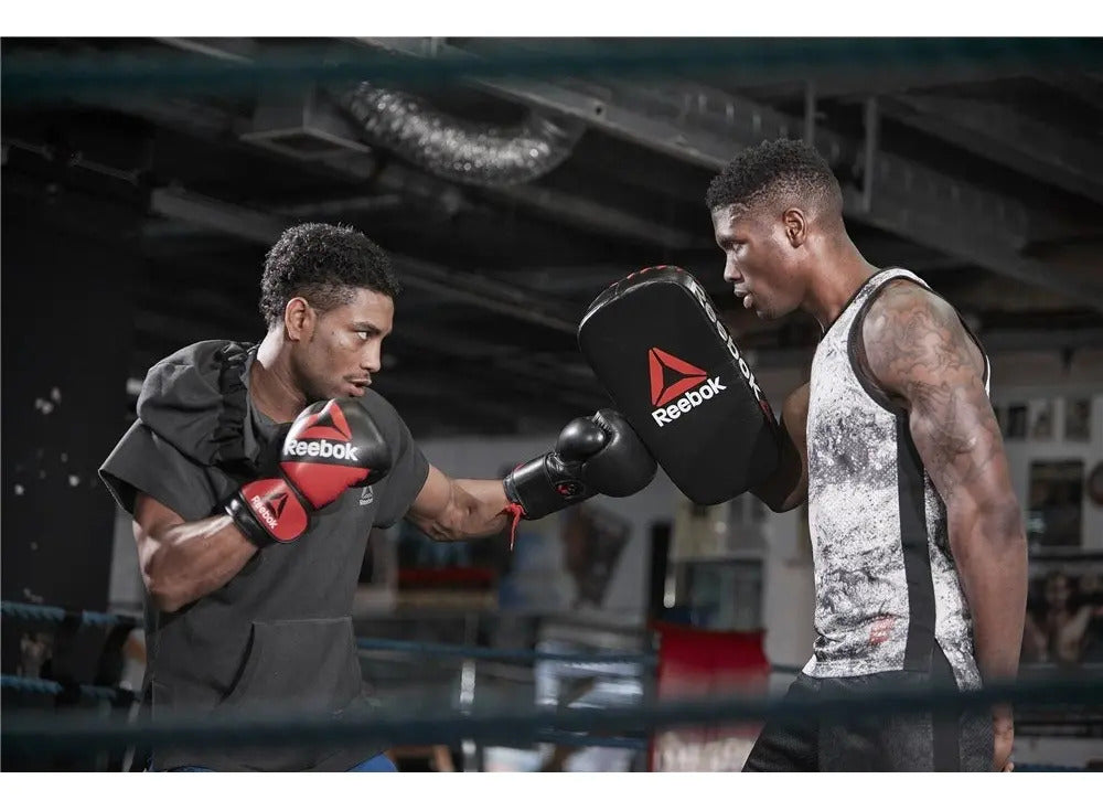 Guante De Boxeo 10oz Reebok Doble Muñequera - Negro
