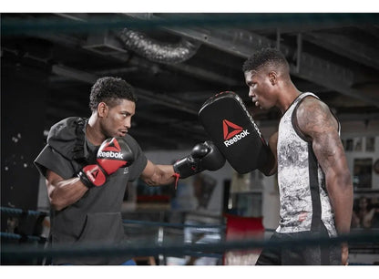 Guante De Boxeo 10oz Reebok Doble Muñequera - Negro