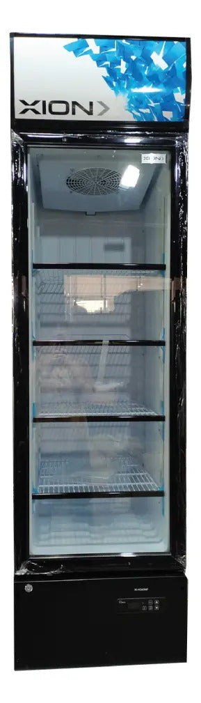 Heladera Vitrina Refrigerada Xion Frio Seco 340 Lt H340nf Qo Negro