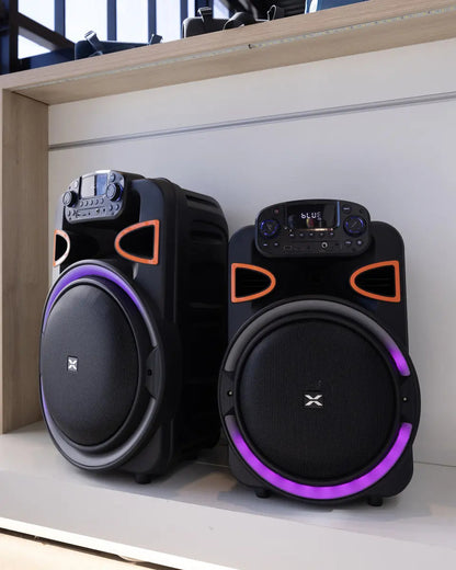 Parlante Xion Led Bluetooth 12'' 5000w Xi-sd114 - Negro