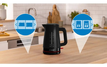Hervidor De Agua Bosch 1,7 Lts Mymoment Twk - Negro