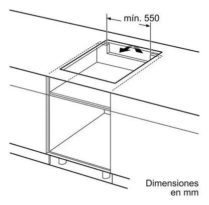 Anafe Bosch De Inducción 60cm 4 Zonas Touch Select - Negro