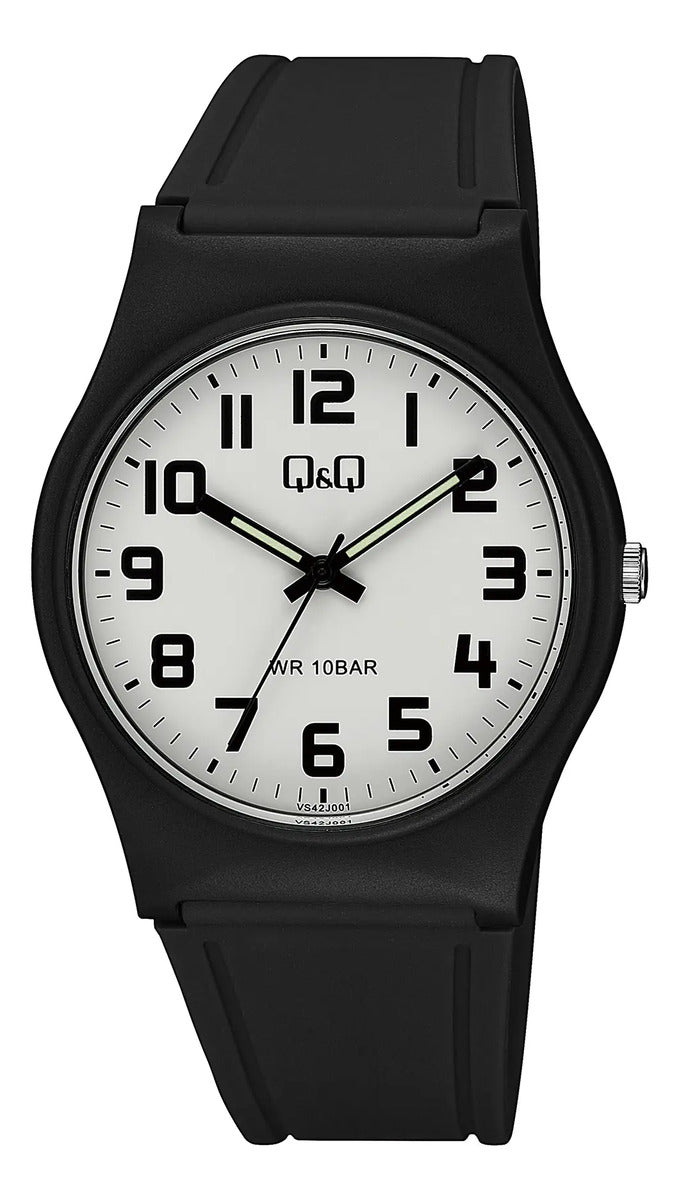 Reloj Q&q Silicona Hombre 40mm Vs42j001y - Negro