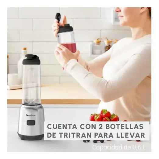 Licuadora Personal Moulinex Mix & Move 300w - Gris