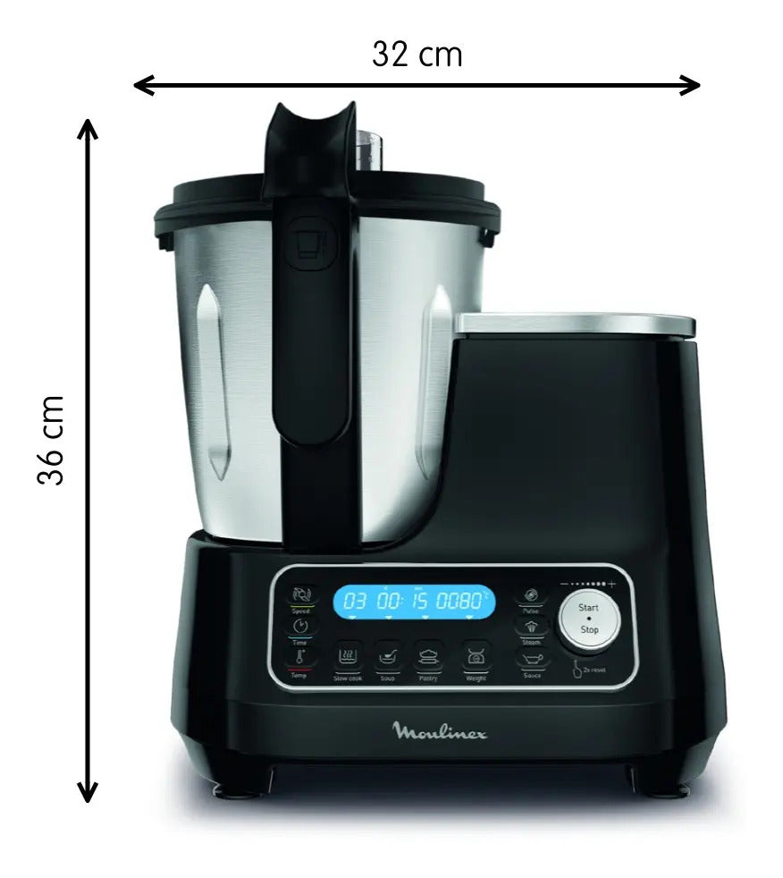 Robot De Cocina Moulinex Compacta 5 Progr 3,6 L - Negro