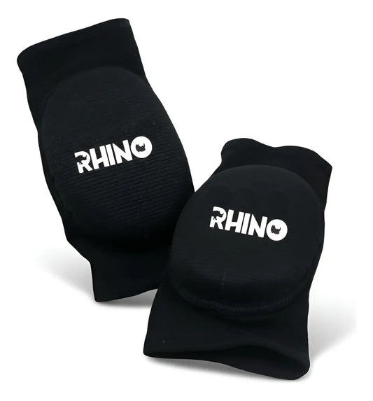 Rodillera De Impacto Doble Acolchonado Rhino - Negro L
