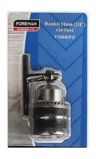 Mandril Para Taladro Foreman Con Llave 10mm
