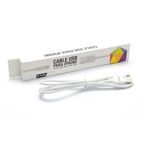 Cable Cargador Para Apple Ripcolor Blanco/negro Blanco/negro