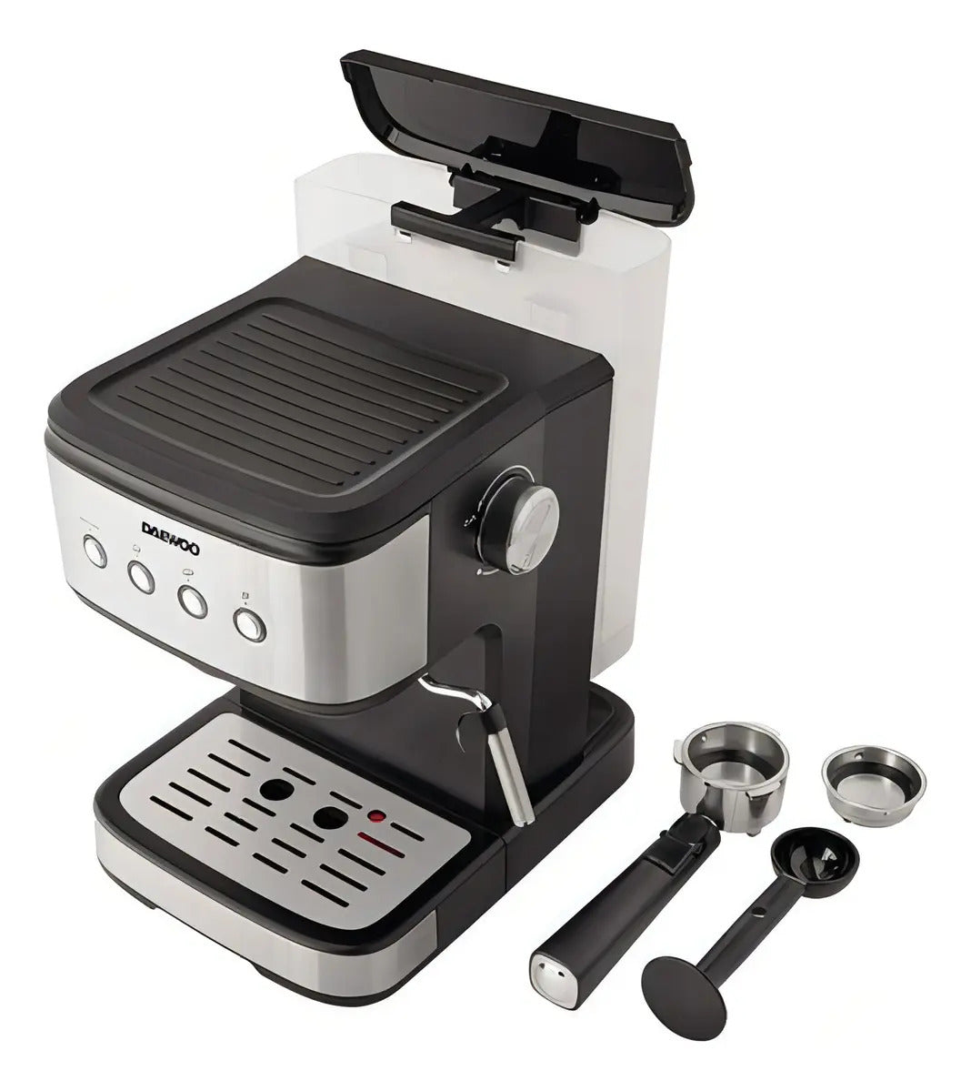 Cafetera Espresso 1,5 Lts Daewoo 20 Bares - Plateado