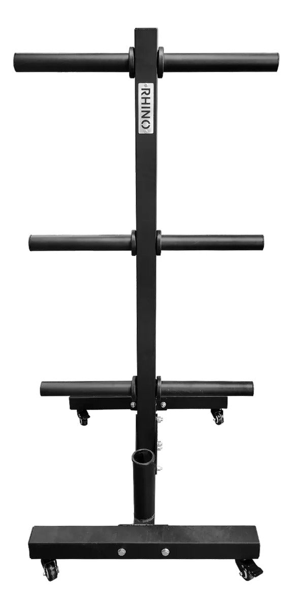 Soporte Para Discos Olímpicos Y Barras Rhino - Negro