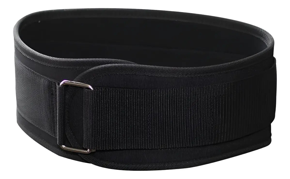 Cinturón De Levantamiento Pesas Ajustable Rhino - Negro Talle M