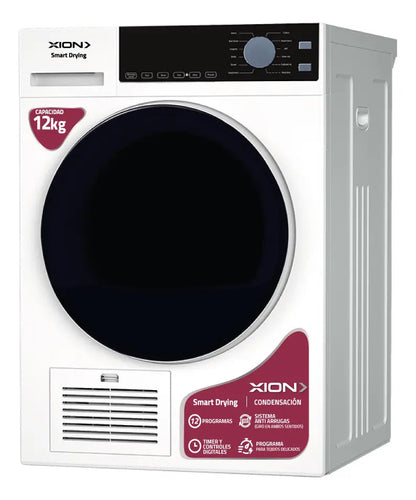 Secarropa Xion 12kg Por Condensación Xi-sec120c - Blanco