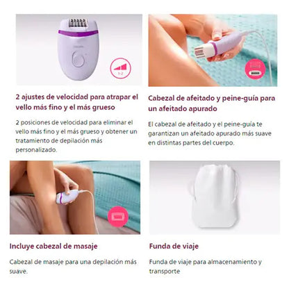 Depilatoria Philips Satinelle Essential Bre275