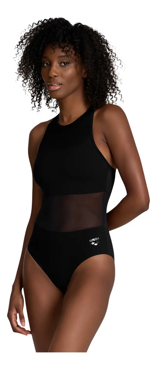 Malla Mujer Natación Mesh Panels Filtro Uv Arena - Negro 36