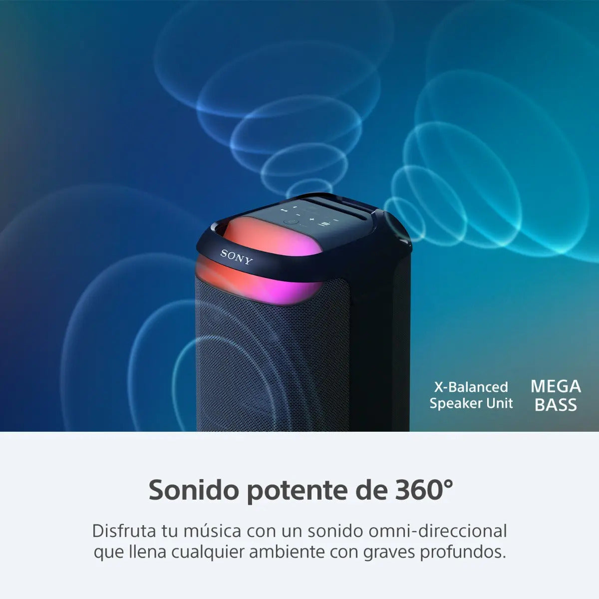 Parlante Bluetooth Portátil Sony Srs-xv800 - Negro