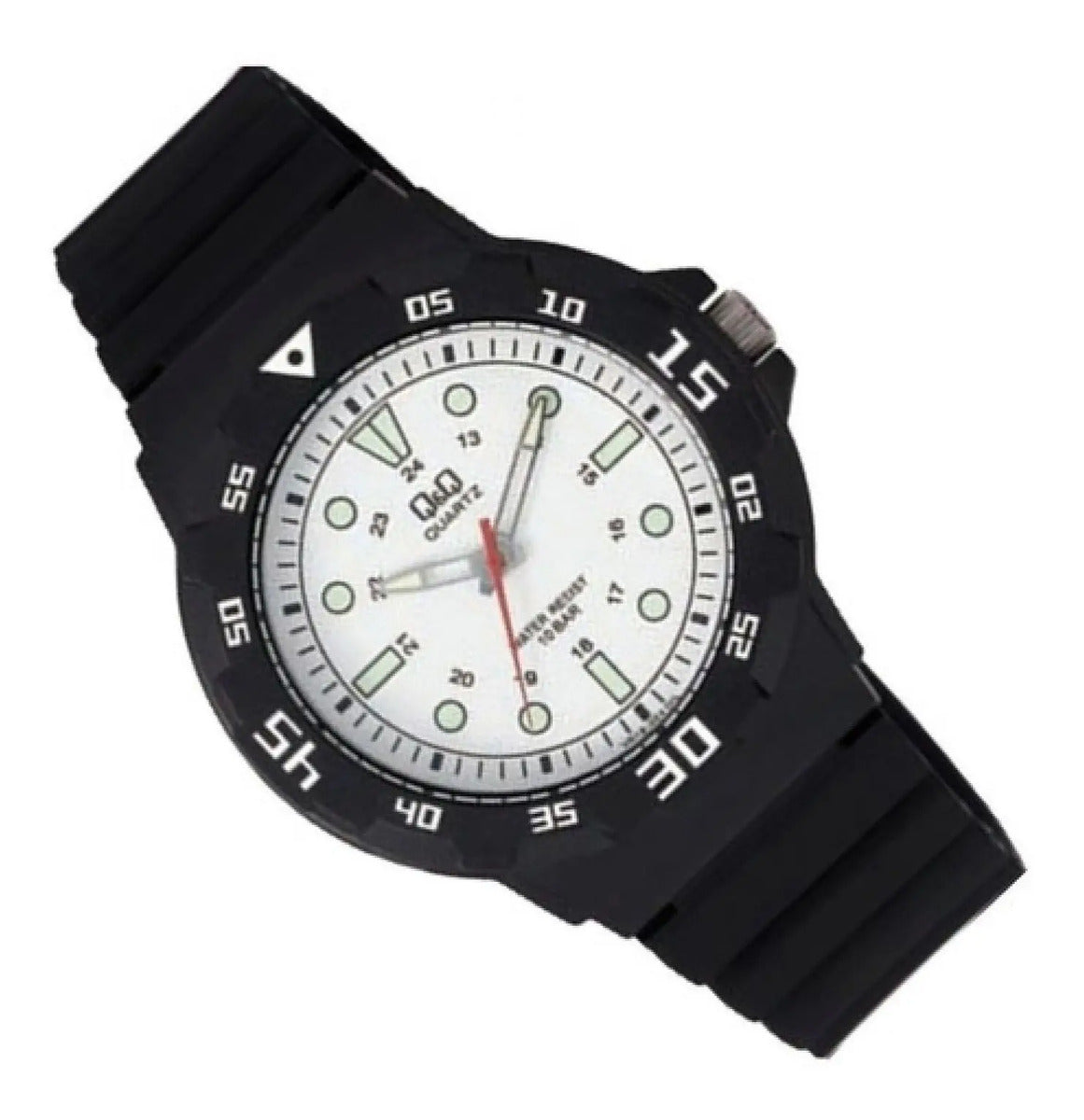 Reloj Q&q Silicona Hombre 43mm Vr18j004y - Negro