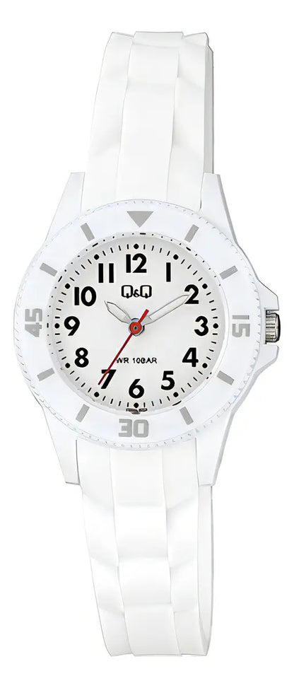 Reloj Q&q Silicona Dama 30mm Vs66j002y - Blanco