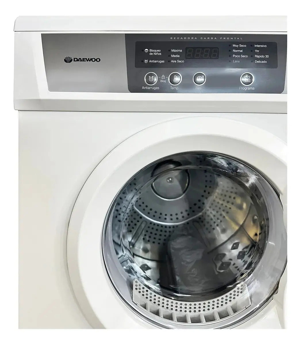 Secarropas Daewoo 6kg Tambor De Acero Inox - Blanco