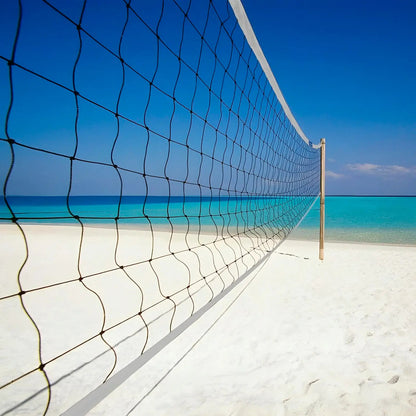Red Oficial Beach Volley 2 Franjas 8,5 X1m 2mm Gismar Blanco
