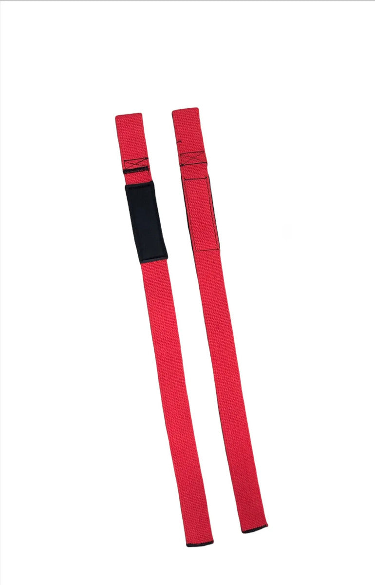 Agarre Para Barra Gym Levantamiento Straps Rhino - Rojo