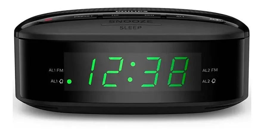 Radio Reloj Despertador Digital Philips Tar3205/12 Negro
