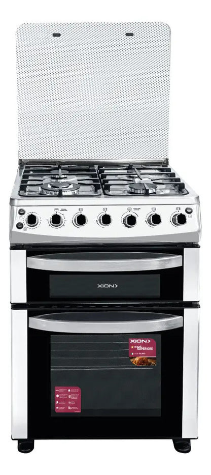 Cocina Xion Doble Horno Combinada Inox Xi-co6020dx Acero Inoxidable