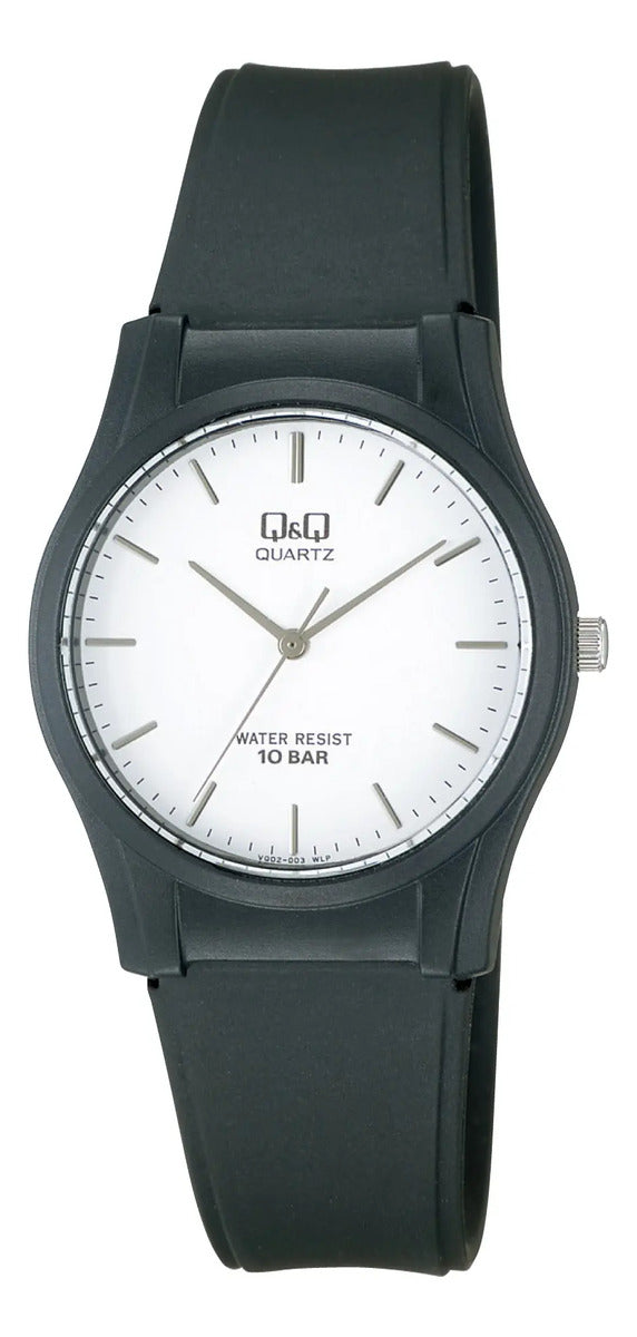 Reloj Q&q Silicona Hombre 33mm Vq02j003y - Negro