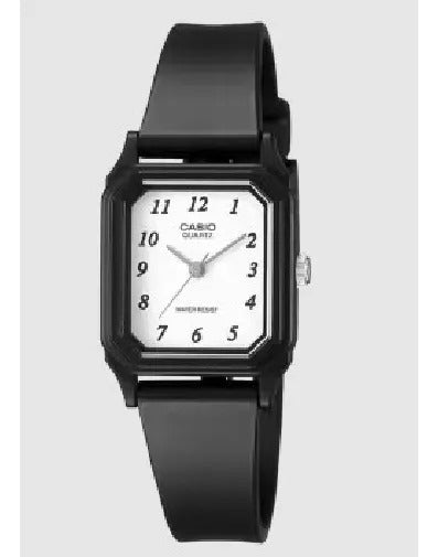 Reloj Casio Silicona Dama 23mm Lq-142-7b - Negro