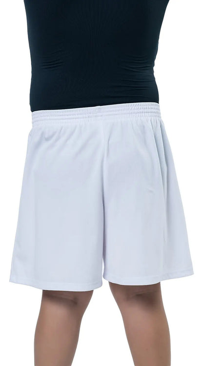 Shorts Niño Básico Fútbol Deportivo Gym Elite - Blanco 8