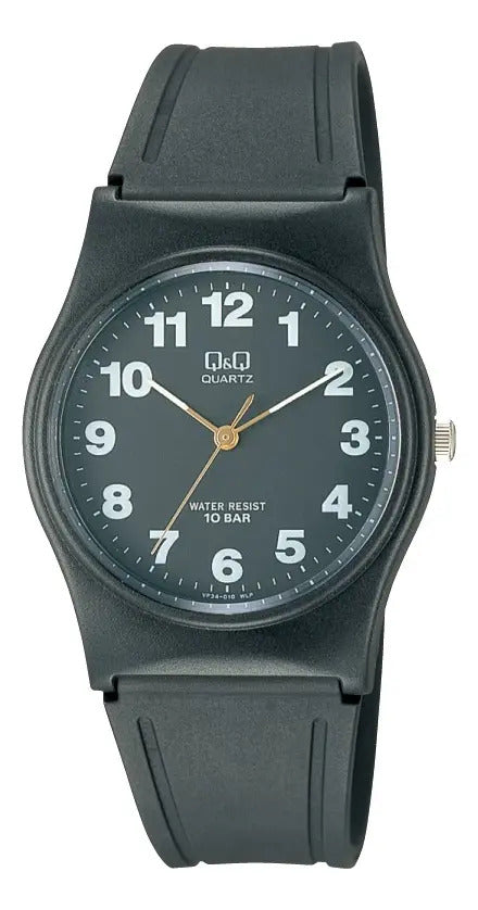 Reloj Q&q Silicona Hombre 33mm Vp34j010y - Negro