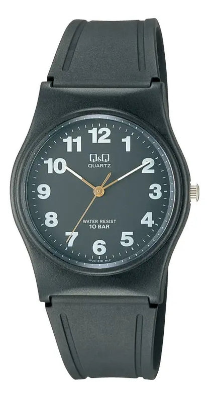 Reloj Q&q Silicona Hombre 33mm Vp34j010y - Negro