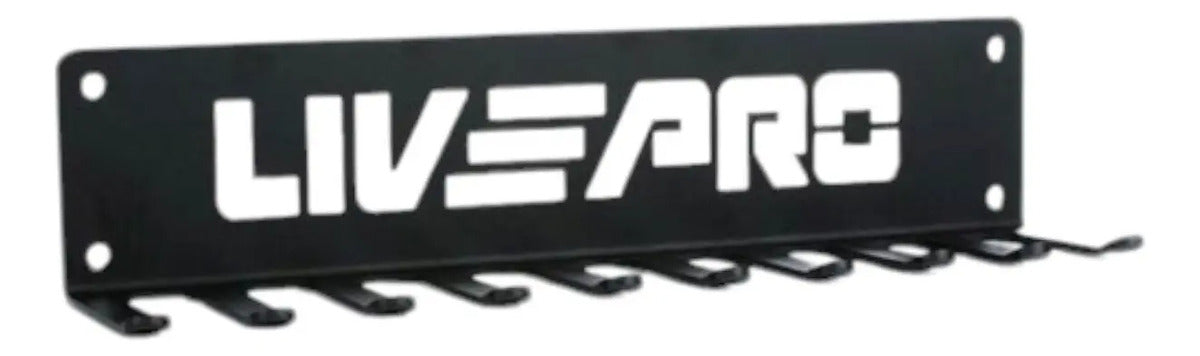 Perchero Colgador Multiuso Gimnasio Acero Livepro - Negro