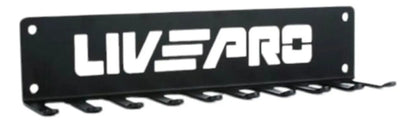 Perchero Colgador Multiuso Gimnasio Acero Livepro - Negro