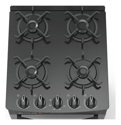 Cocina A Supergas Futura Massima - Negro