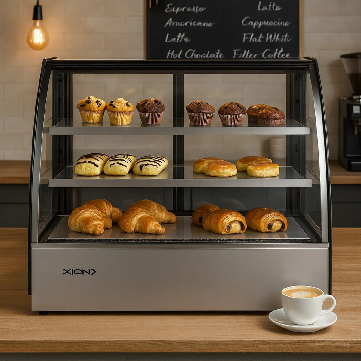 Vitrina Exhibidora Comercial Xion 520 Lts Xi-hv521 Plateado