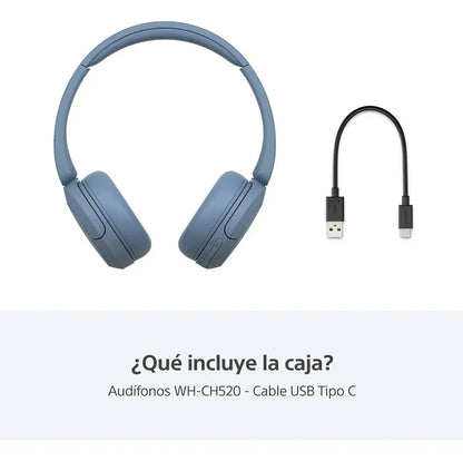 Auriculares Sony Bluetooth Inalámbricos Wh-ch520 - Celeste
