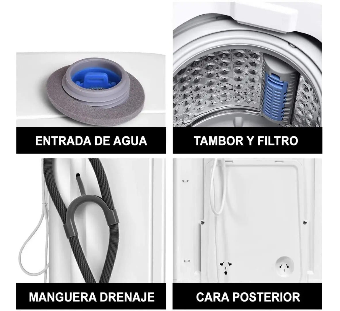 Lavarropas Automático Futura 4kg Fut4-1508f - Blanco