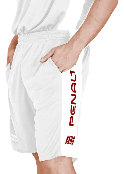 Short Basketball 3x3 Pro Con Bolsillos Penalty - Blanco Xl
