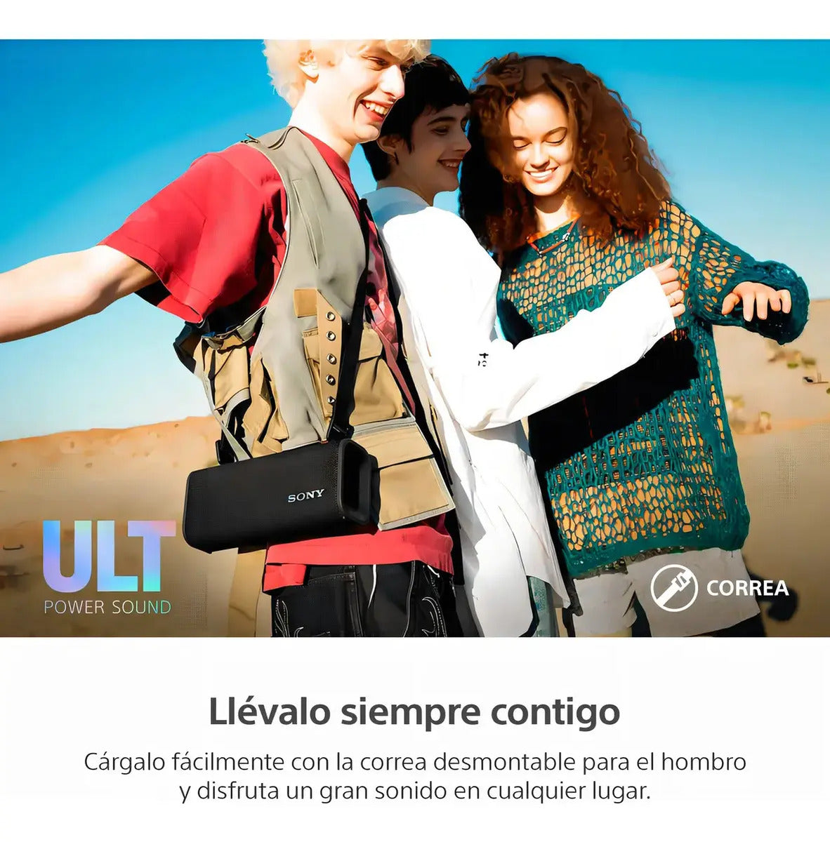 Parlante Portátil Inalámbrico Sony Ult Field 3 Srs-ult30 Qof Negro