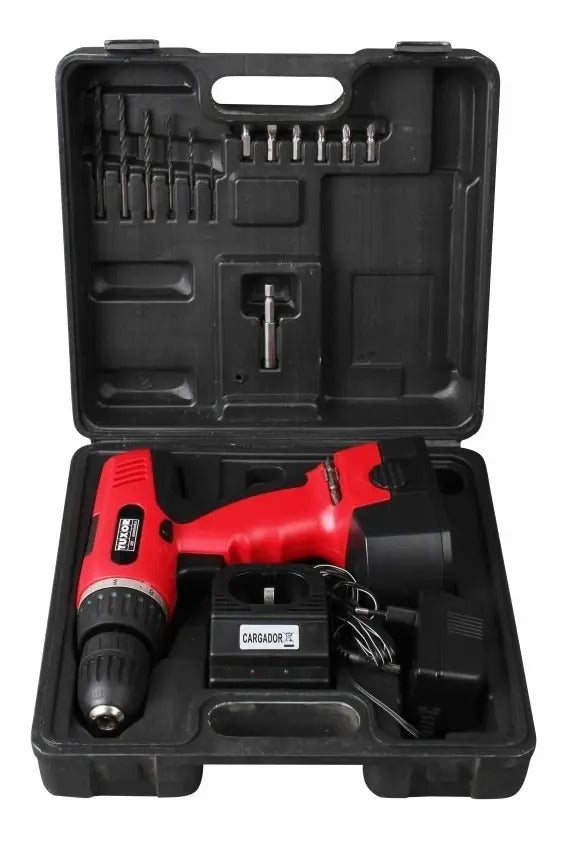 Atornillador Inalámbrico Tuxor 18v Rojo 50/60hz
