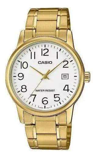 Reloj Casio Hombre Metal 44mm Mtp-v002g7b2 - Dorado